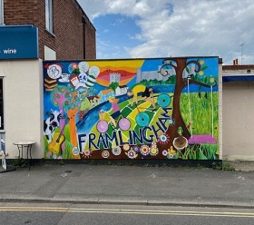Framlingham Mural, Suffolk. June 2021