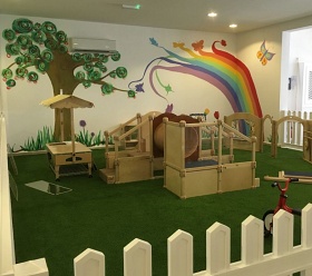 Park House Nursery, Doha Qatar. Indoor play area mural