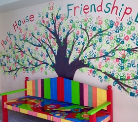 Park House School Friendship Bench Mural design. Doha, Qatar