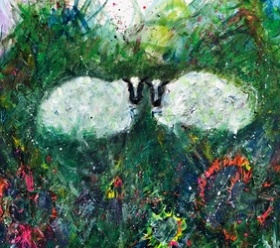  Where are all the Sheep? - Original mixed media on canvas 